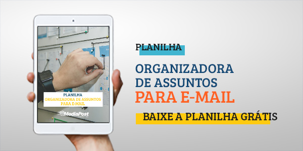 Planilha Organizadora de Assuntos para E-mail Planilha Organizadora de Assuntos para E-mail