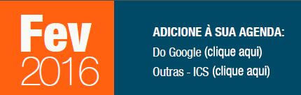 Adicione o calendário 2016