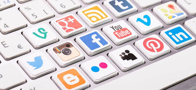 Conectividade com as redes sociais